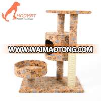 Hoopet Luxury Cat Tree Pet Cat Bed Scratching Post Cat Furniture