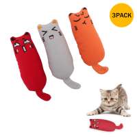 N07-0139 Cat Playing Chew Toy Bite Resistant Cute Pillow Scratch Crazy Pet Cat Toy Catnip Toys